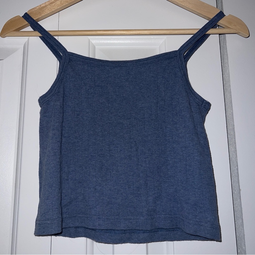 Brandy Melville Navy Blue Cropped Tank